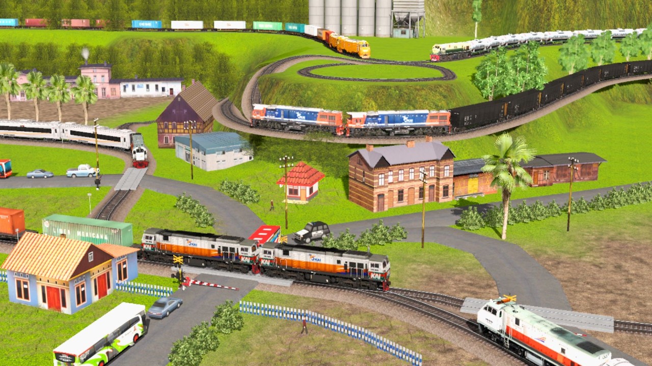 Perlintasan Kereta Api ‼️#272 KERETA API PANJANG BERGANTIAN