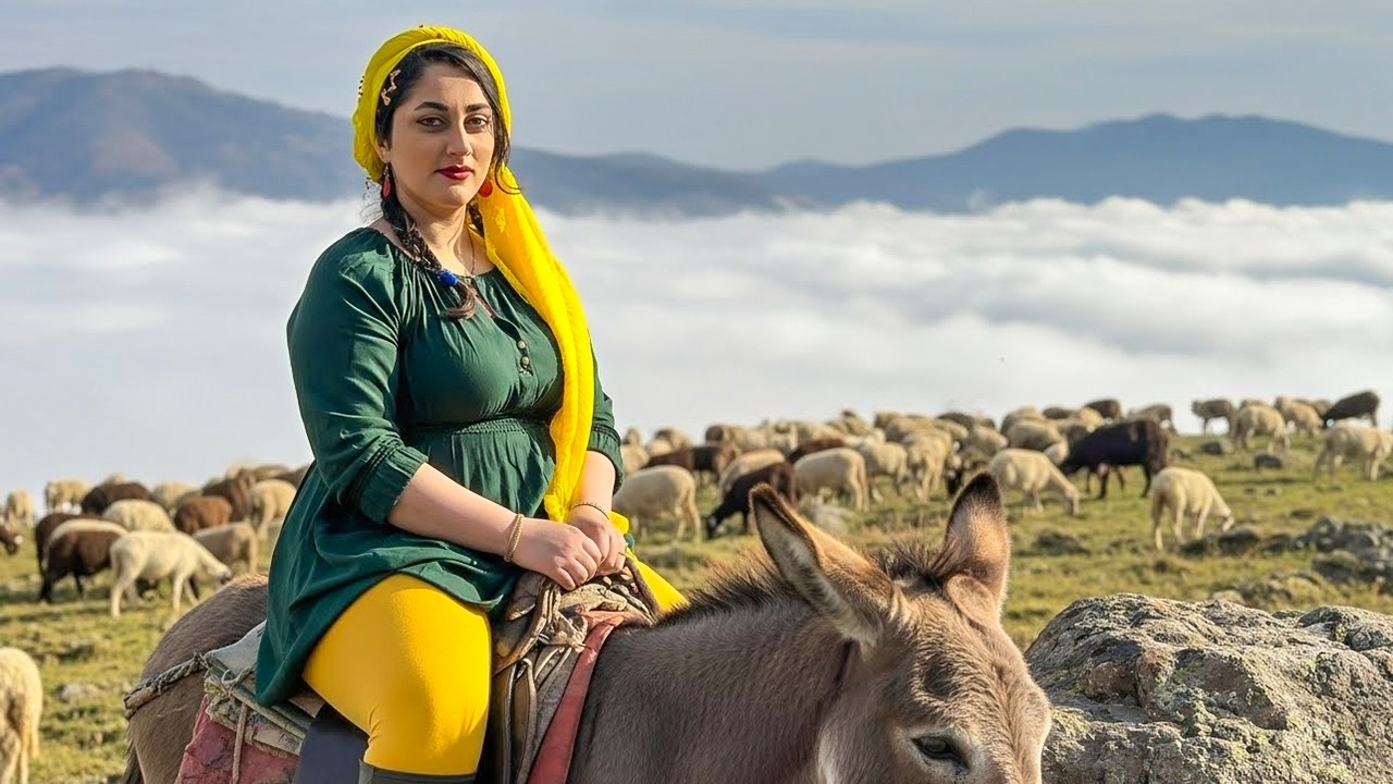 IRAN Nomadic Life | Daily Village Life in Alborz Mountains