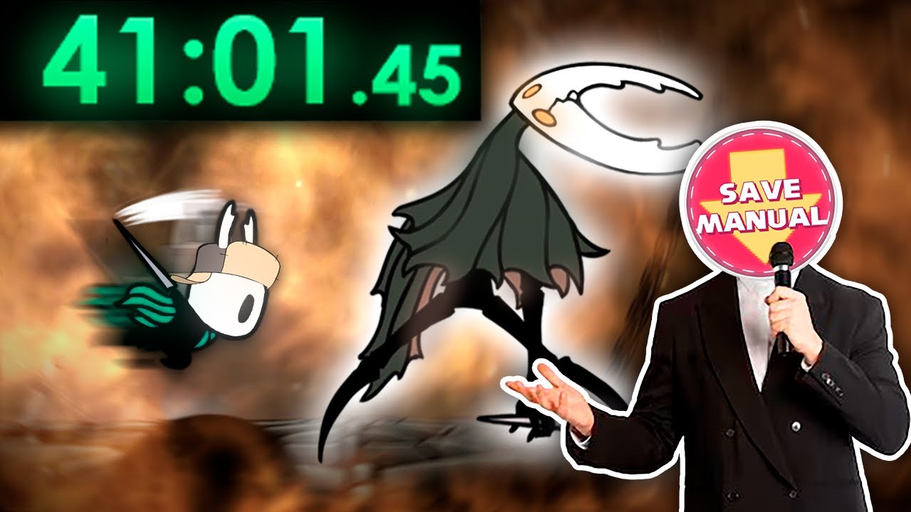 Speedrun de Hollow Knight NARRADA pelo @SaveManual! 🪲 (meu recorde pessoal!)