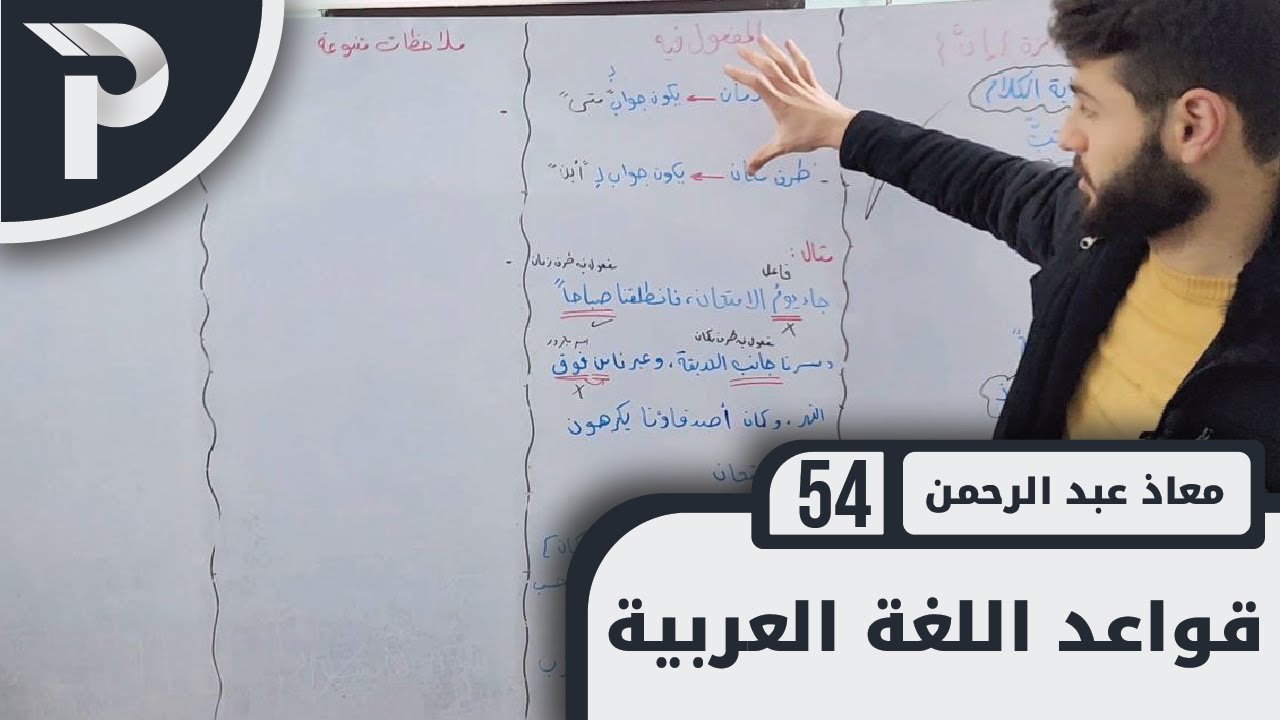 قواعد اللّغة العربية || 54 || أسلوب الأمر