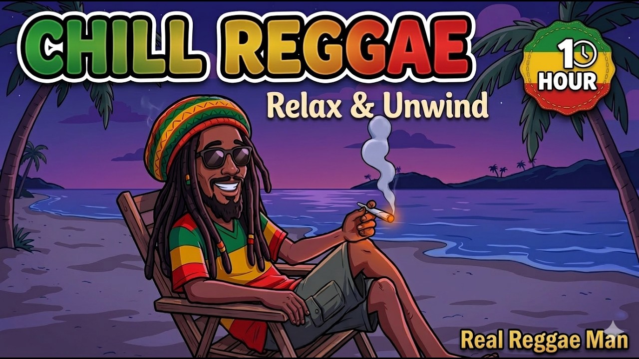 1 Hour Reggae Background Music 🌴 Relax, Meditate & Feel Good Vibes