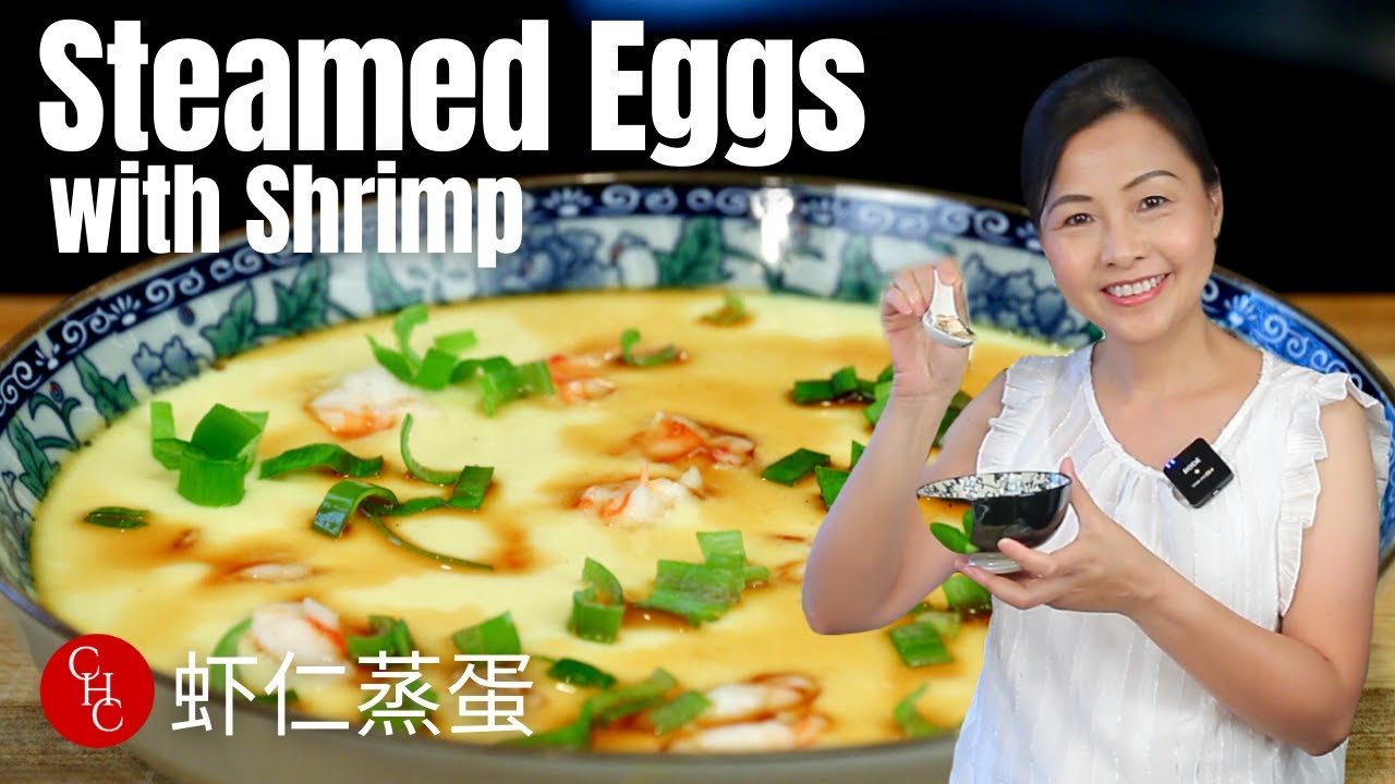 Steamed Eggs with Shrimp | 虾仁蒸蛋