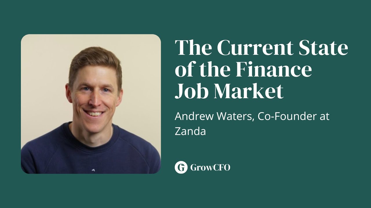 Episode149 The Current State of The Finance Job Market with Andrew Waters Co-founder at Zanda