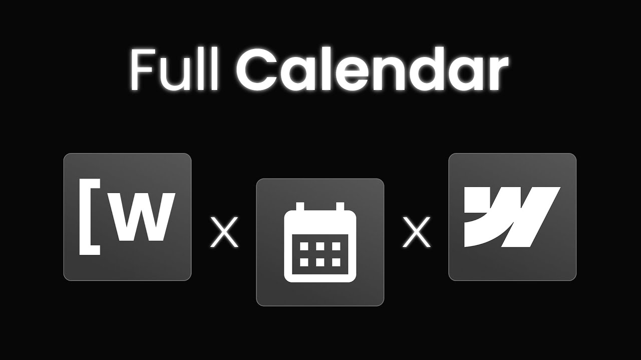 Custom Event Calendars in Wized using Full Calendar