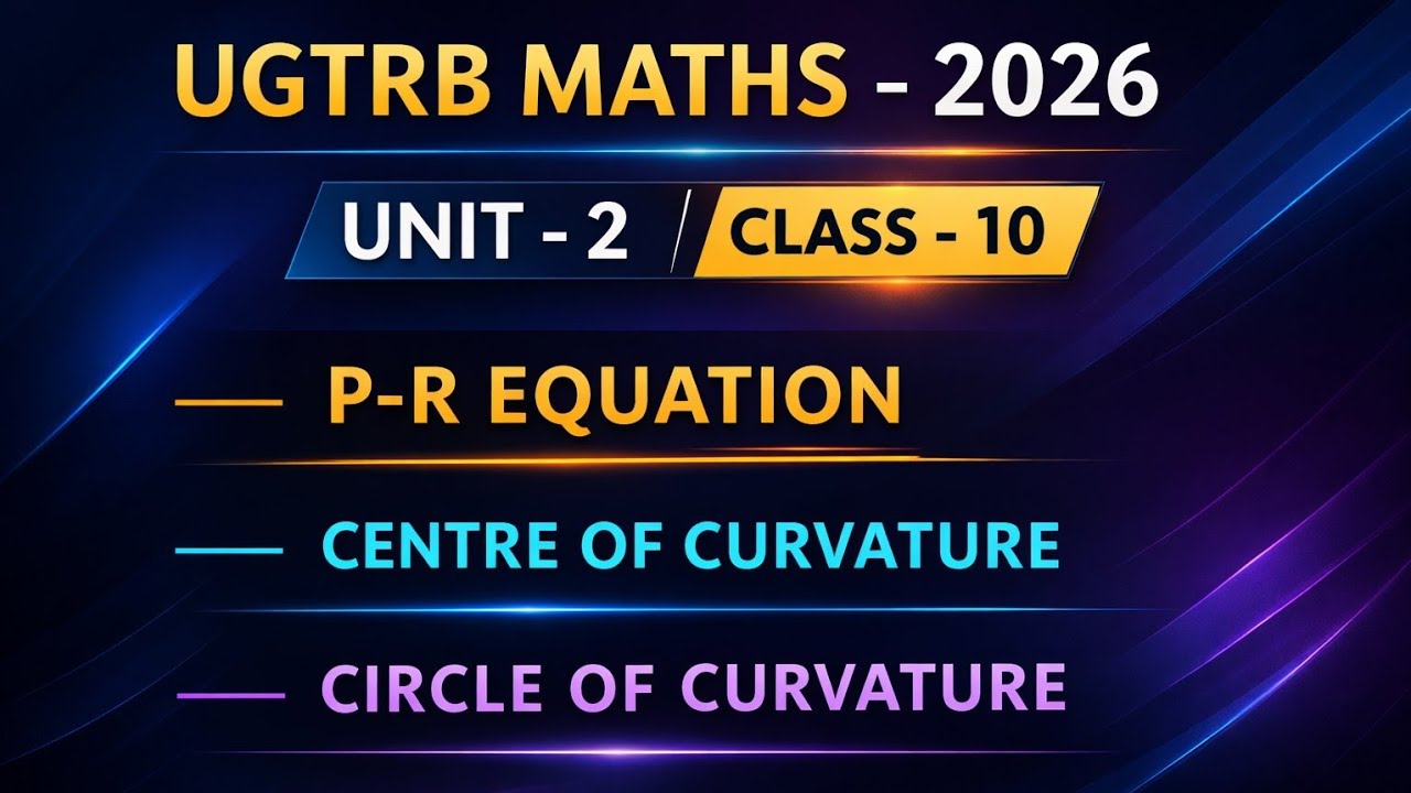 UGTRB MATHS -2026- UNIT-2 CLASS-10 P-R EQUATION #ugtrbmaths #ugtrb #tutorflicks #tntet #trbmaths 