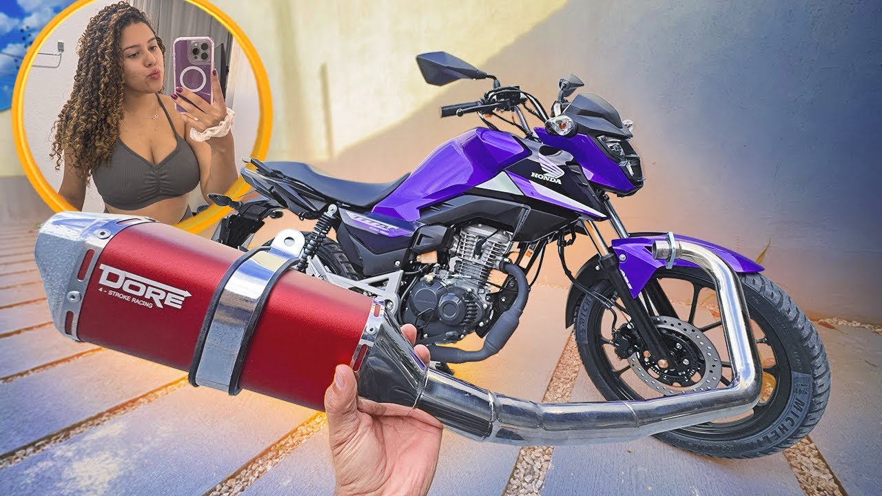 COLOQUEI UM ESCAPE NA TITAN 160 DA JAMILLY SEM ELA SABER