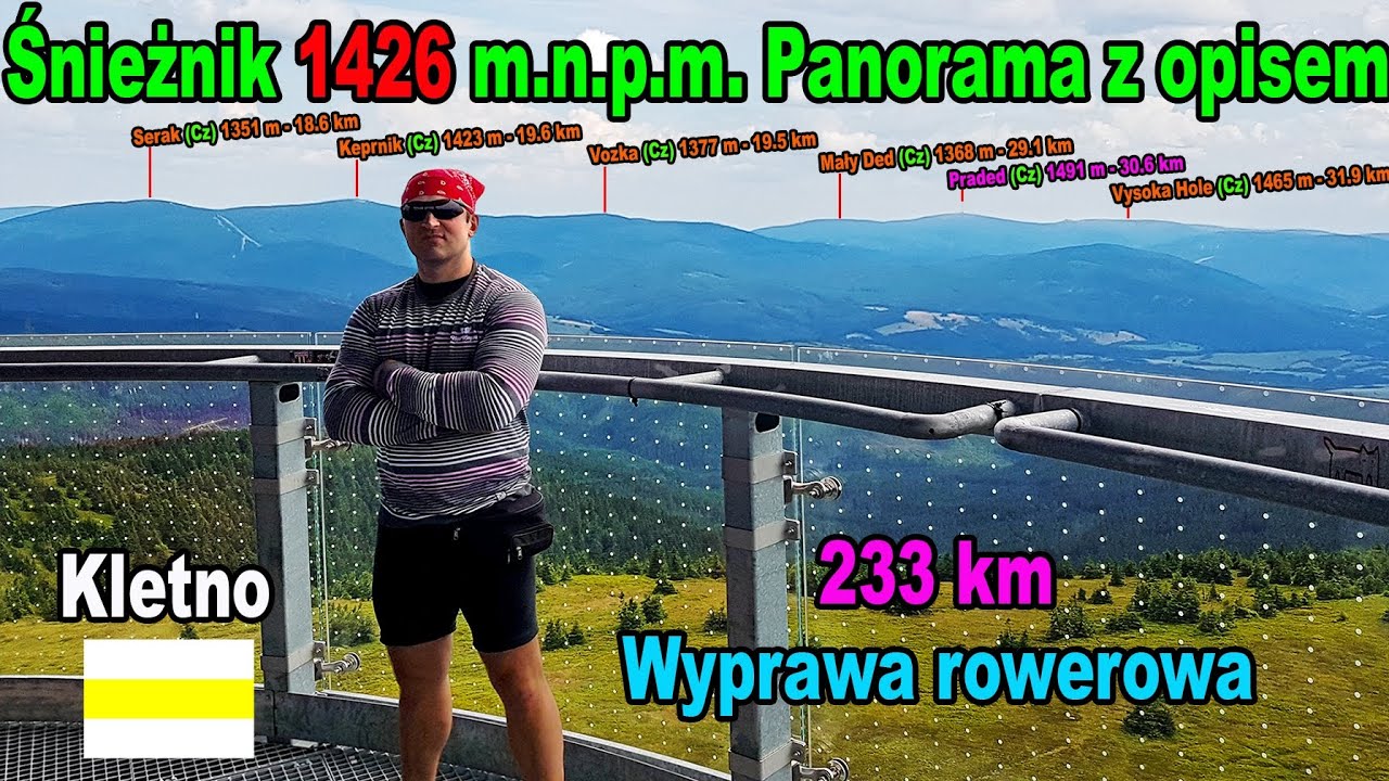 Wyprawa rowerowa 233 km  na Śnieżnik 1426 m.n.p.m.szczyt zaliczany do Korony Gór Polski  #Kletno
