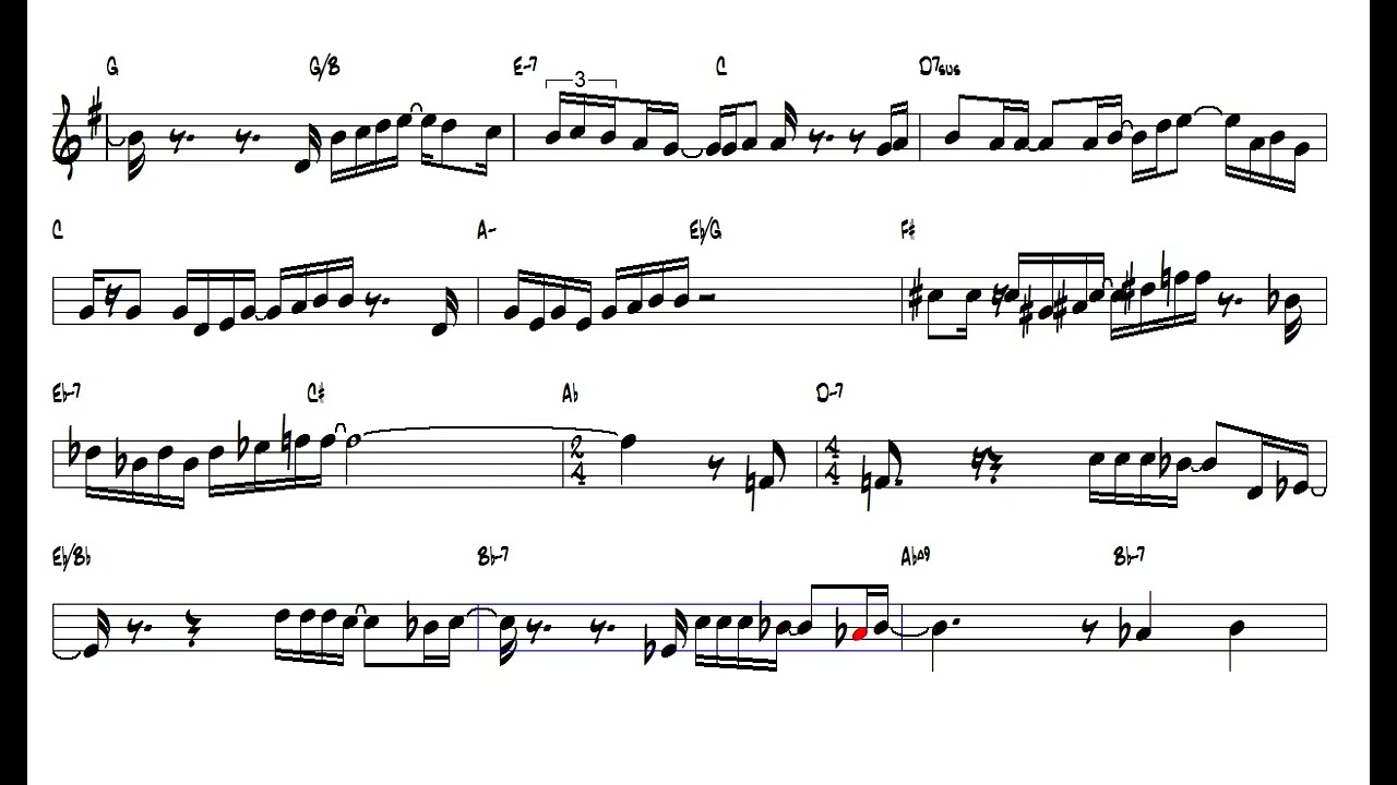 After The Love Has Gone  Earth, Wind & Fire Bb Trumpet or Tenor Sax Play Along Bb