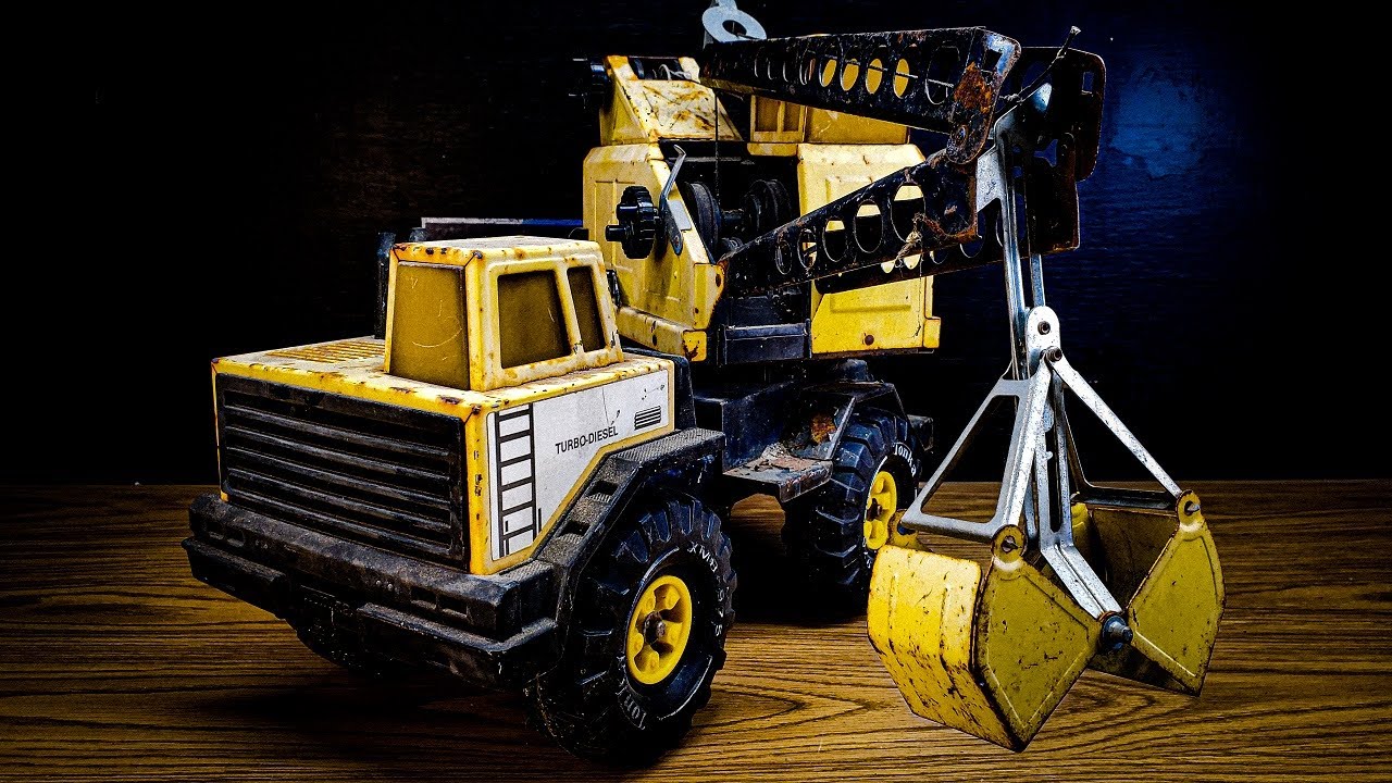 Restore Tonka Turbo Crane 1980s To Perfection || Kong Restoration DIY Reawaken Tonka Crane 1980s