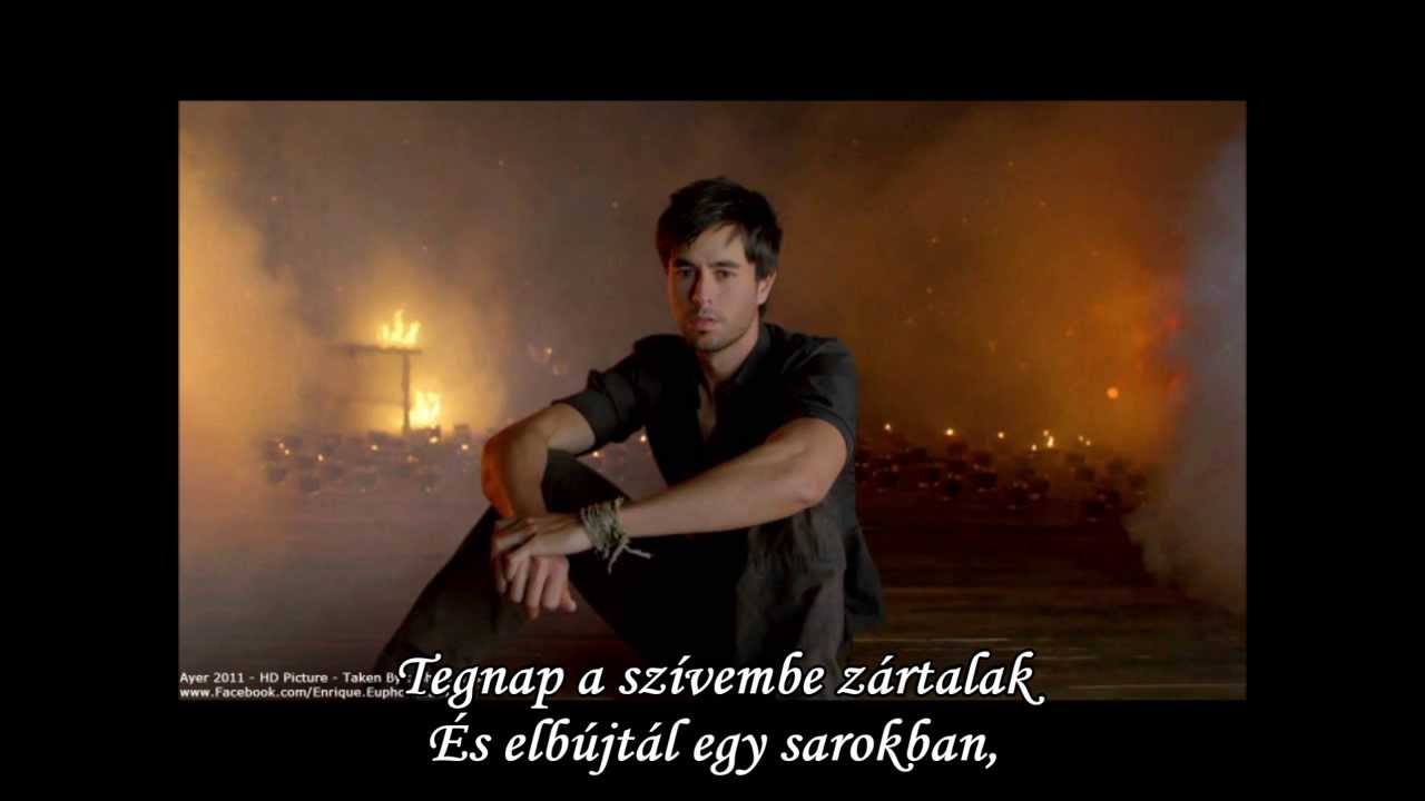 Enrique Iglesias Ayer Hungarian lyrics