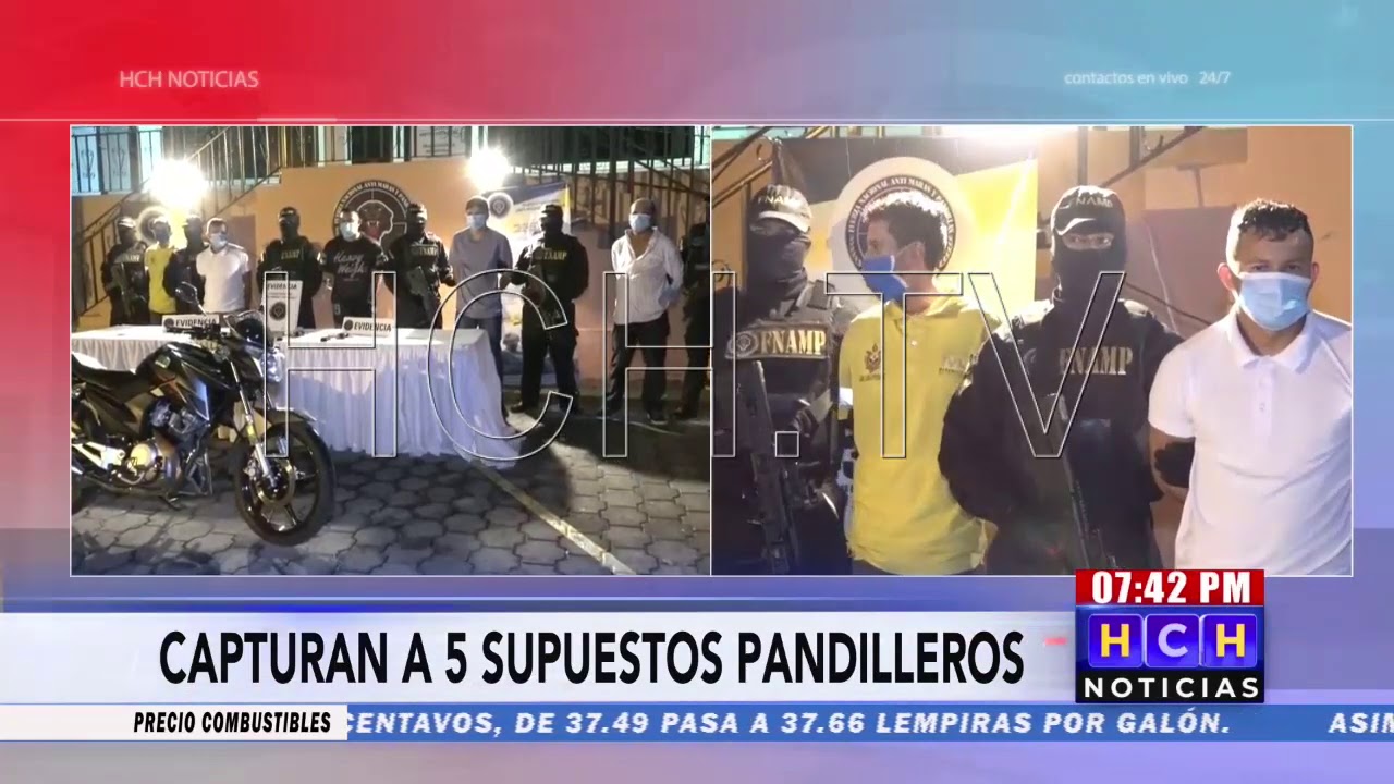 Capturan a 5 supuestos pandilleros en la col.Flor del Campo de la capital