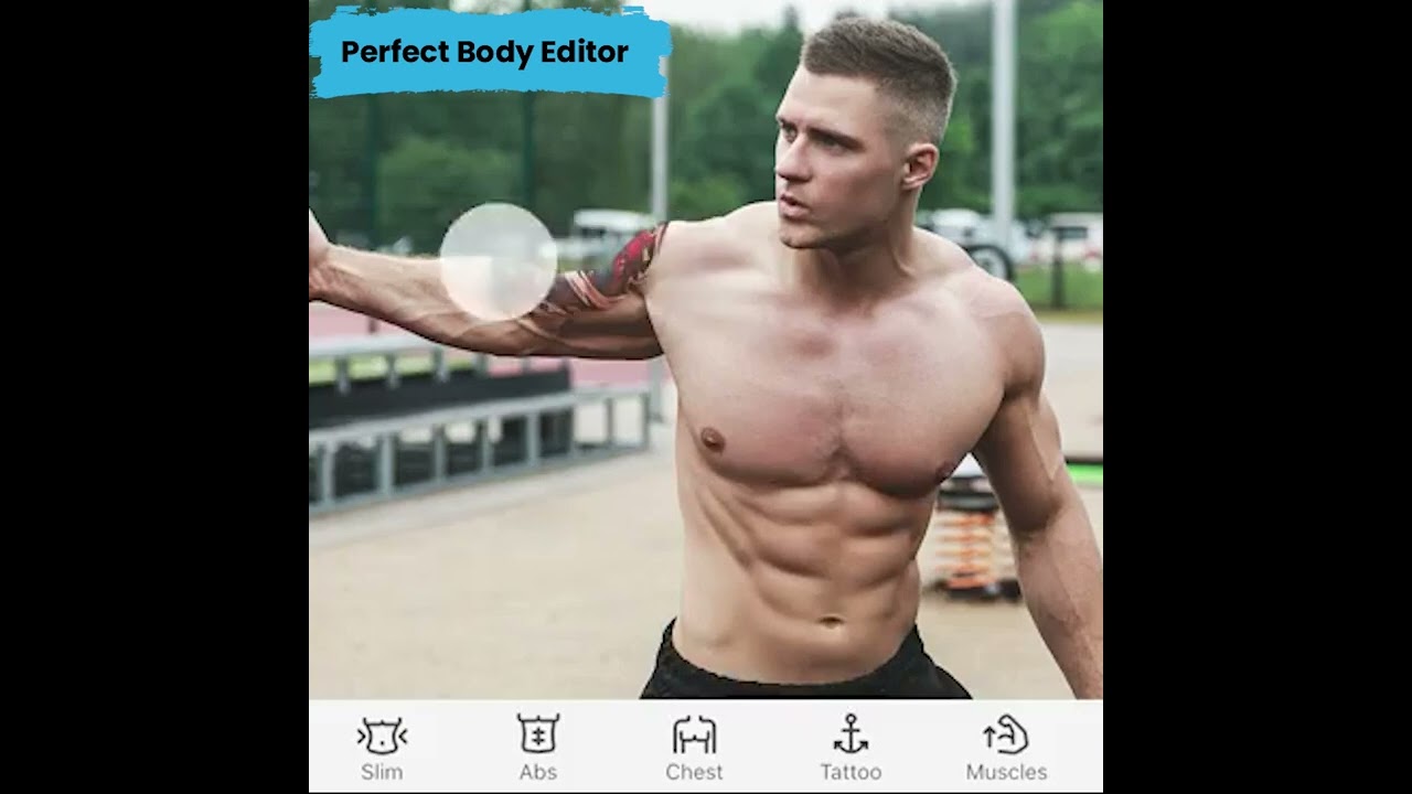 Body Editor Abs & Muscles for Men 10 sec