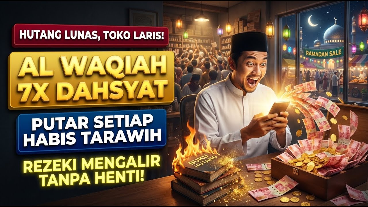 Surah Al Waqiah 7x Deraskan Aliran Rezeki Pelunas Hutang Ramadhan