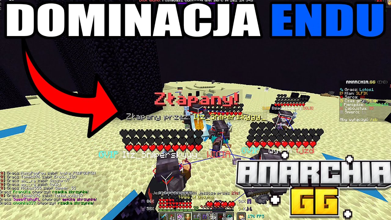 Jak Zdominowałem END na Lifesteal SMP (anarchia.gg)