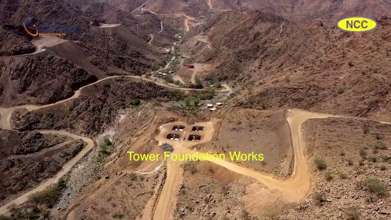 NCCT&D Project   Al Fara 380kV DC OHTL   Aerial Video Footage