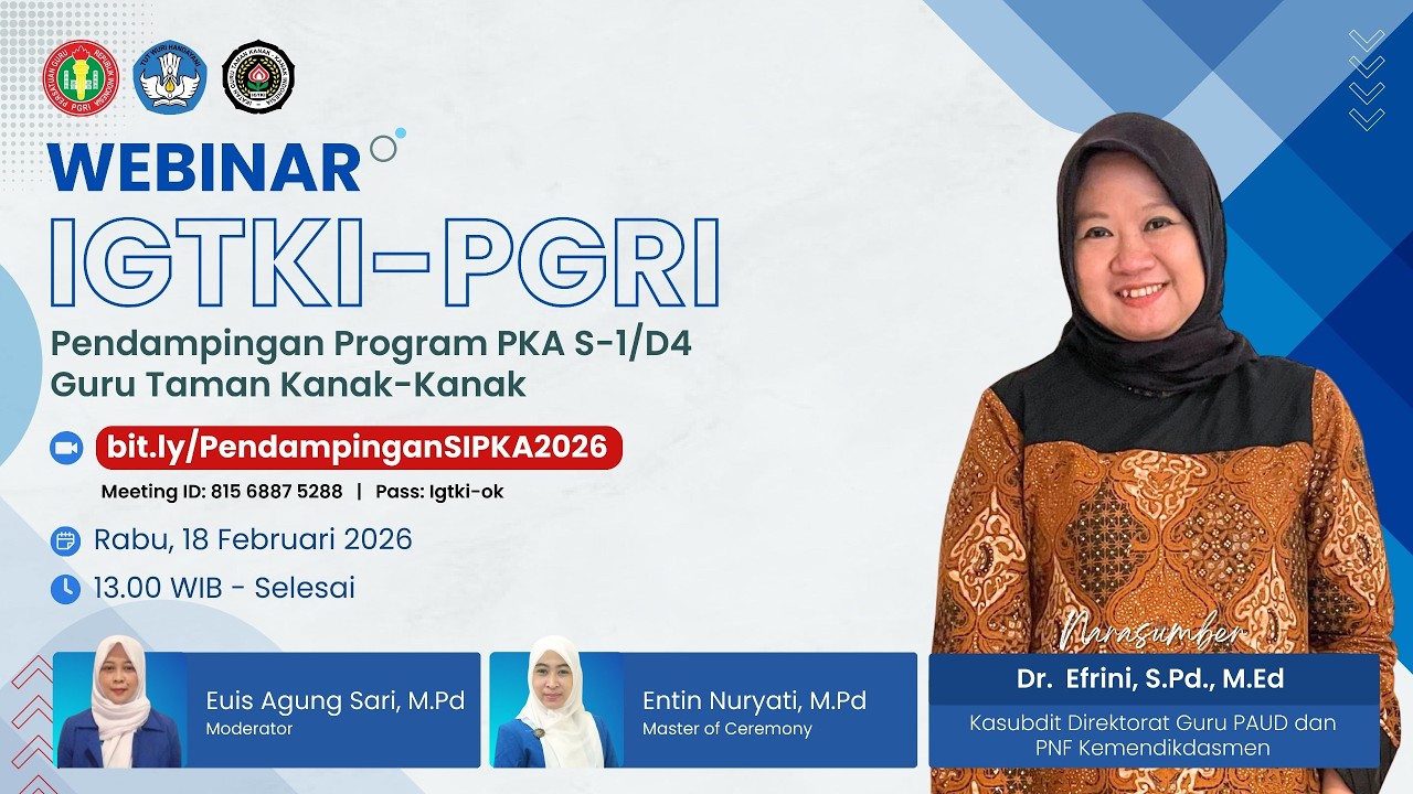 Webinar IGTKI-PGRI || Pendampingan SIPKA