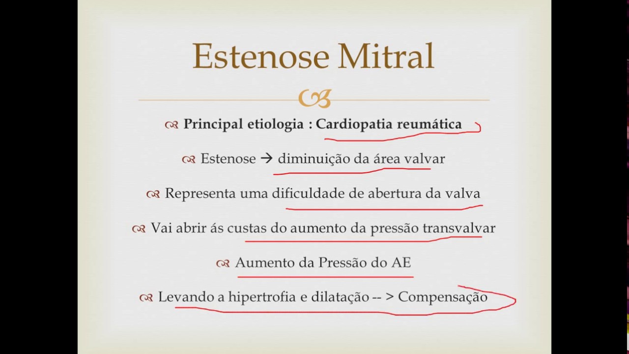 LESÕES OROVALVARES - ESTENOSE MITRAL