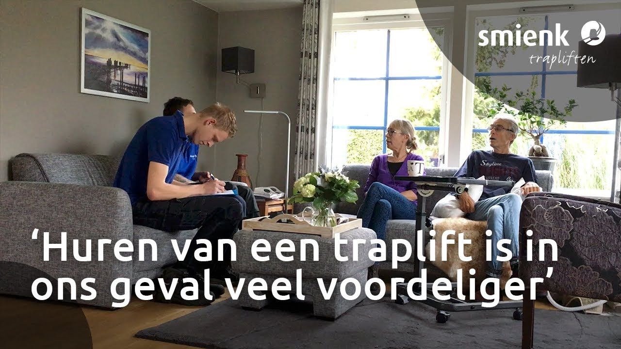 Op korte termijn kon bij fam. Bays een gehuurde traplift worden geïnstalleerd!
