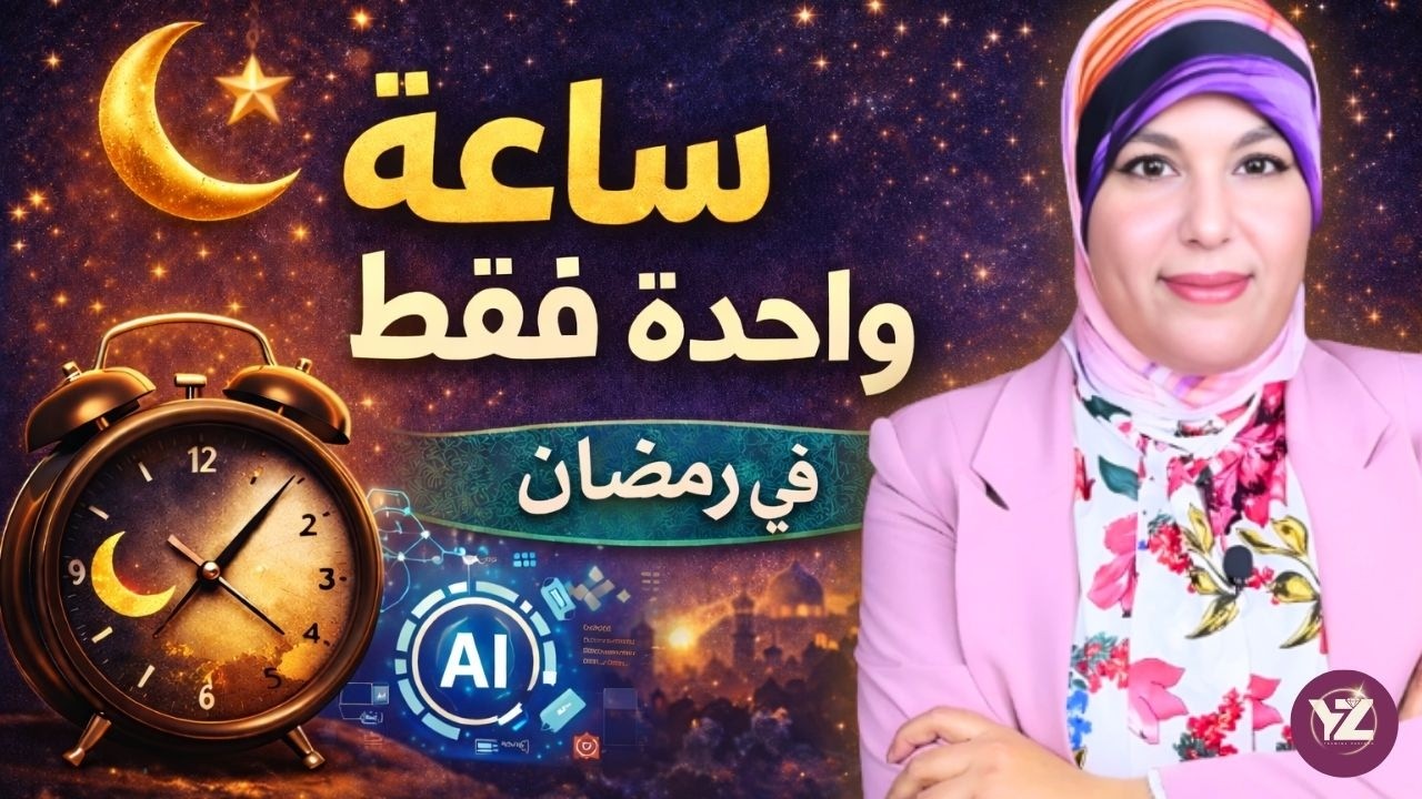 تحدي الساعة الواحدة في رمضان لبناء مصدر دخل كامل بالذكاء الاصطناعي (ورشة عمل مجانية)