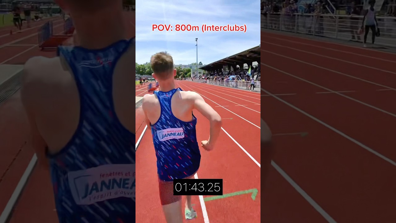 POV 800m race  and BIG PR!    #trackandfield #800m #lactic