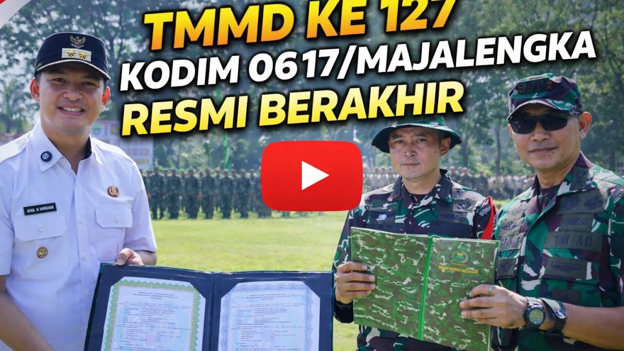 Satukan Langkah Membangun Negeri dari Desa, TMMD ke-127 Kodim 0617/Majalengka Resmi Berakhir