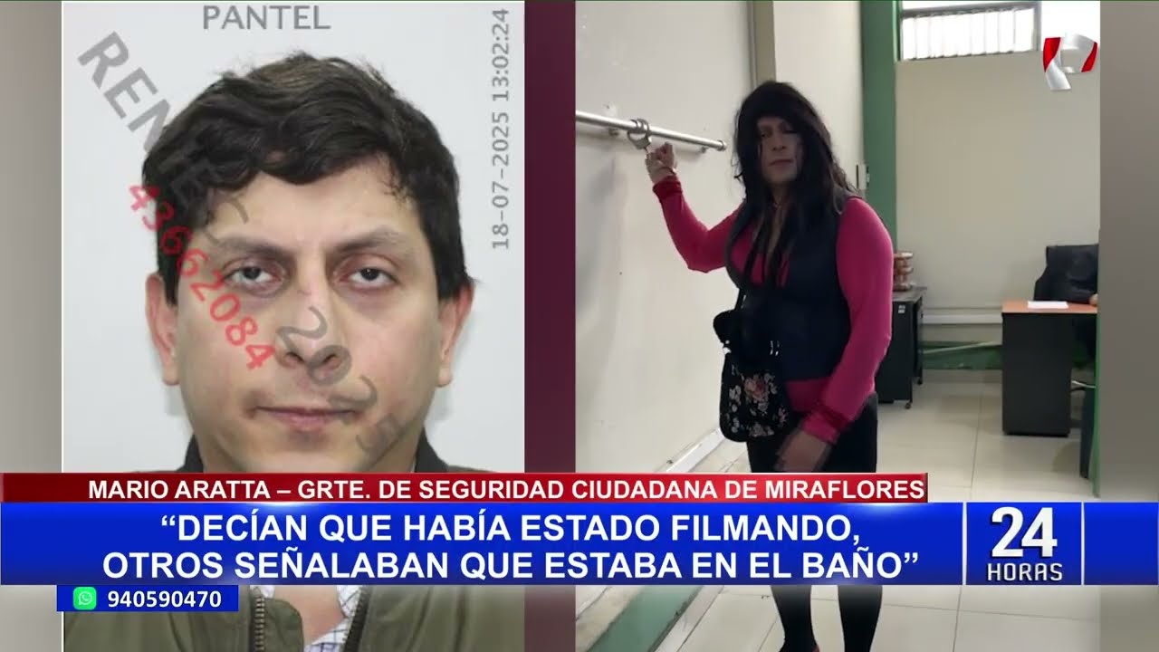 Vestido de mujer: intervienen a sujeto en el interior de un baño en colegio de Miraflores