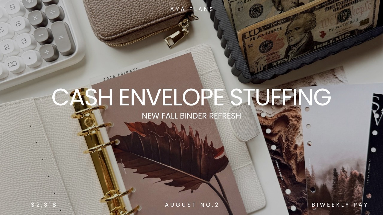 CASH ENVELOPE STUFFING | new fall dashboards 💵🍂 | $2,318 | august no. 2