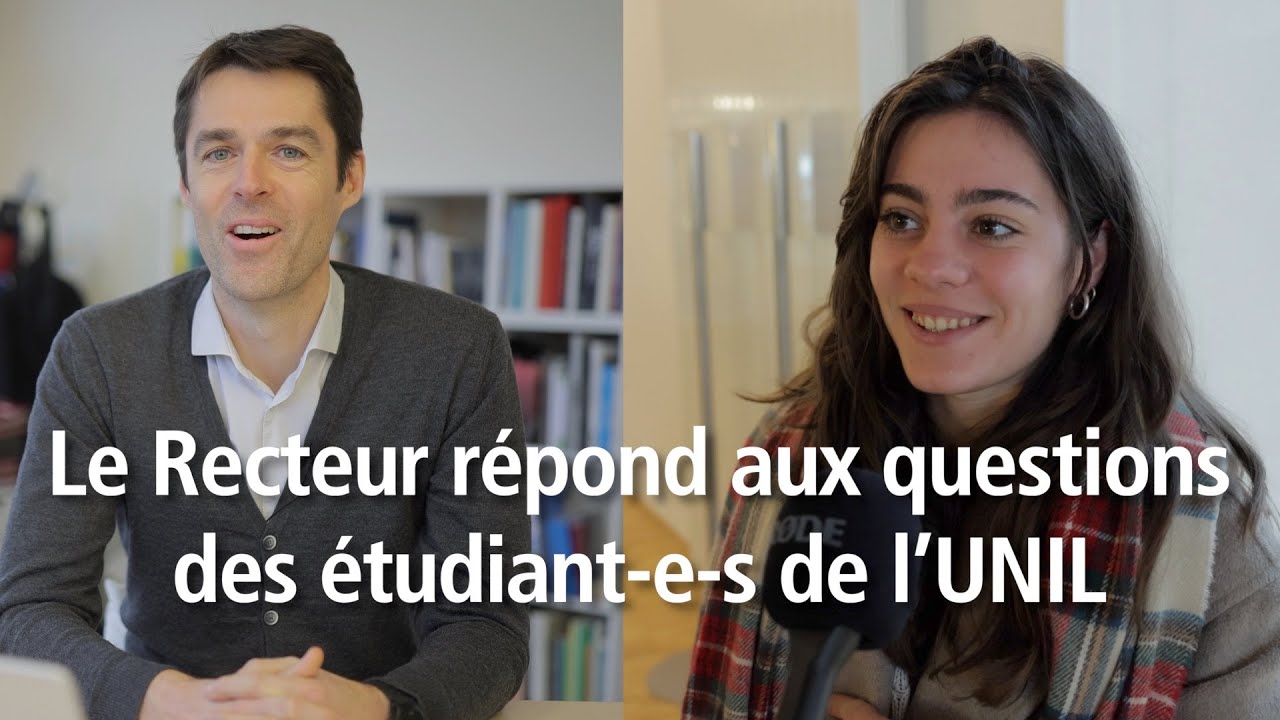 Le Recteur répond aux questions des étudiant-e-s de l’UNIL