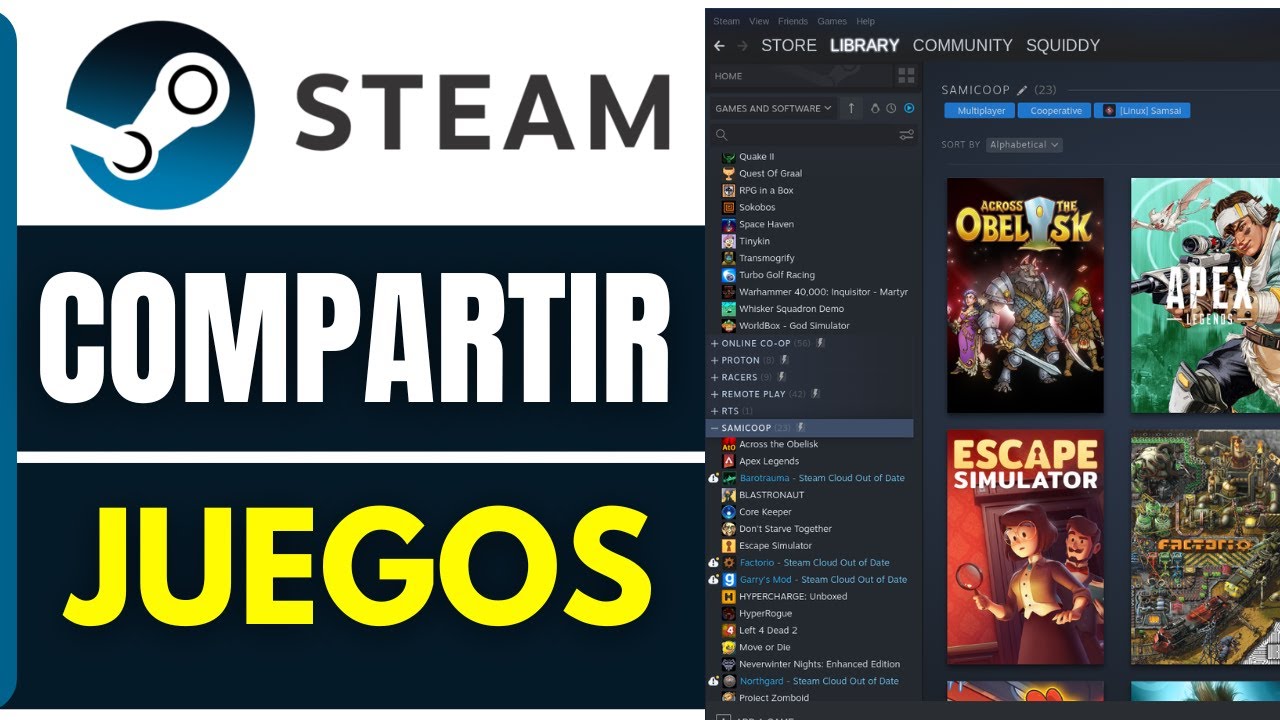 Como COMPARTIR JUEGOS en Steam (2026)