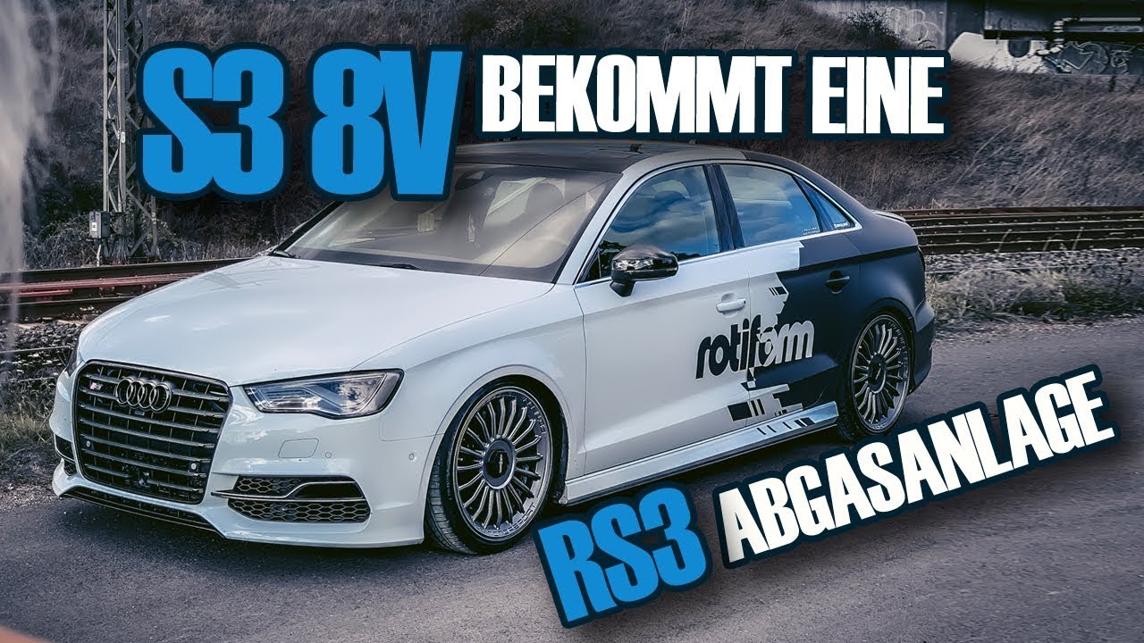 Stahlwerkz - Audi S3 8V I Umbau auf RS3 Abgasanlage  I neue Rotiform