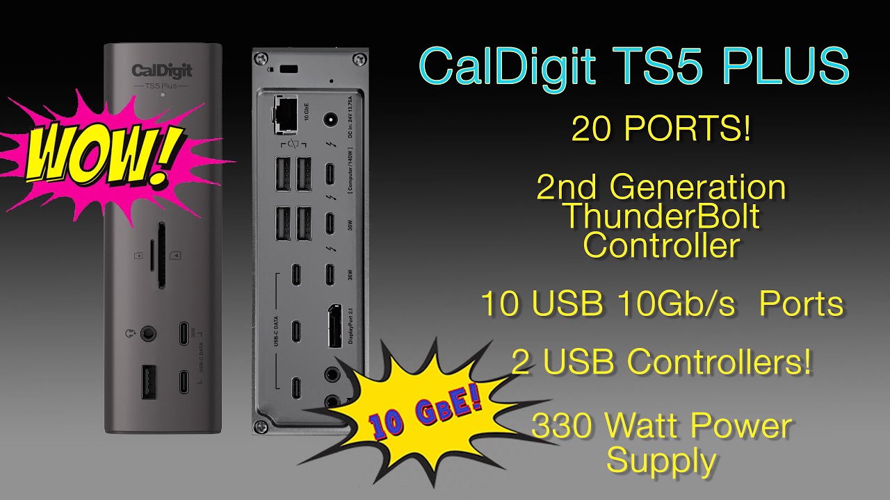 Caldigit TS5+ ... the  ULTIMATE Thunderbolt 5 Dock