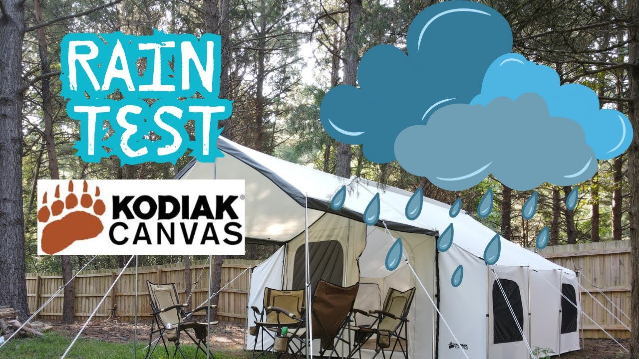 Epic 12x12 Kodiak Glamping Tent Rain Test - 1.5&rdquo;
