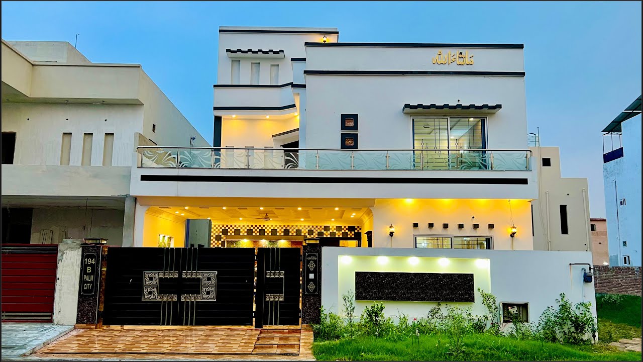 10 Marla Brand New House 🏡 For Sale In Palm City Lahore | 6 Bed Room | Sui Gas Metre Installed