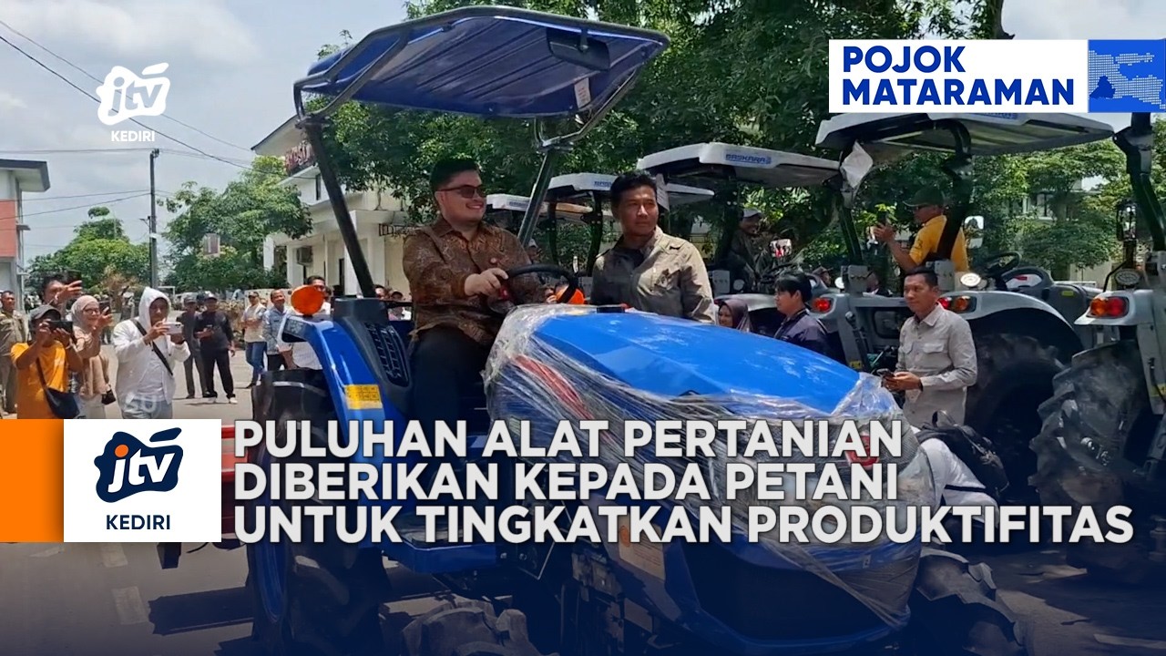 KEDIRI - Puluhan Alat Pertanian Diberikan Kepada Petani Untuk Tingkatkan Produktifitas
