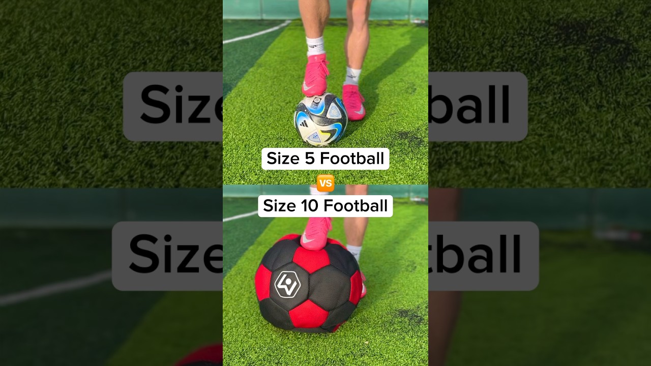 SIZE 5 FOOTBALL vs SIZE 10 FOOTBALL ⚽️😱