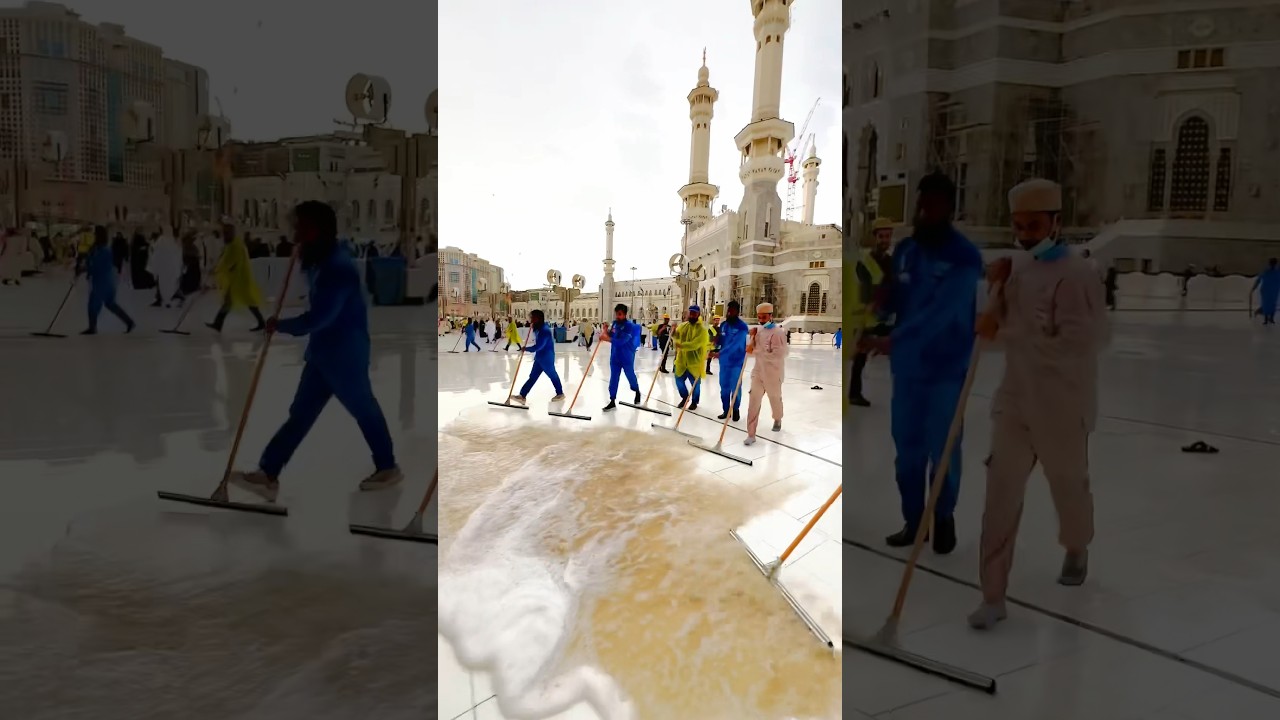 Heavy rain 🌧️ Masjid Al Haram September 2024 #duet #livestream #today