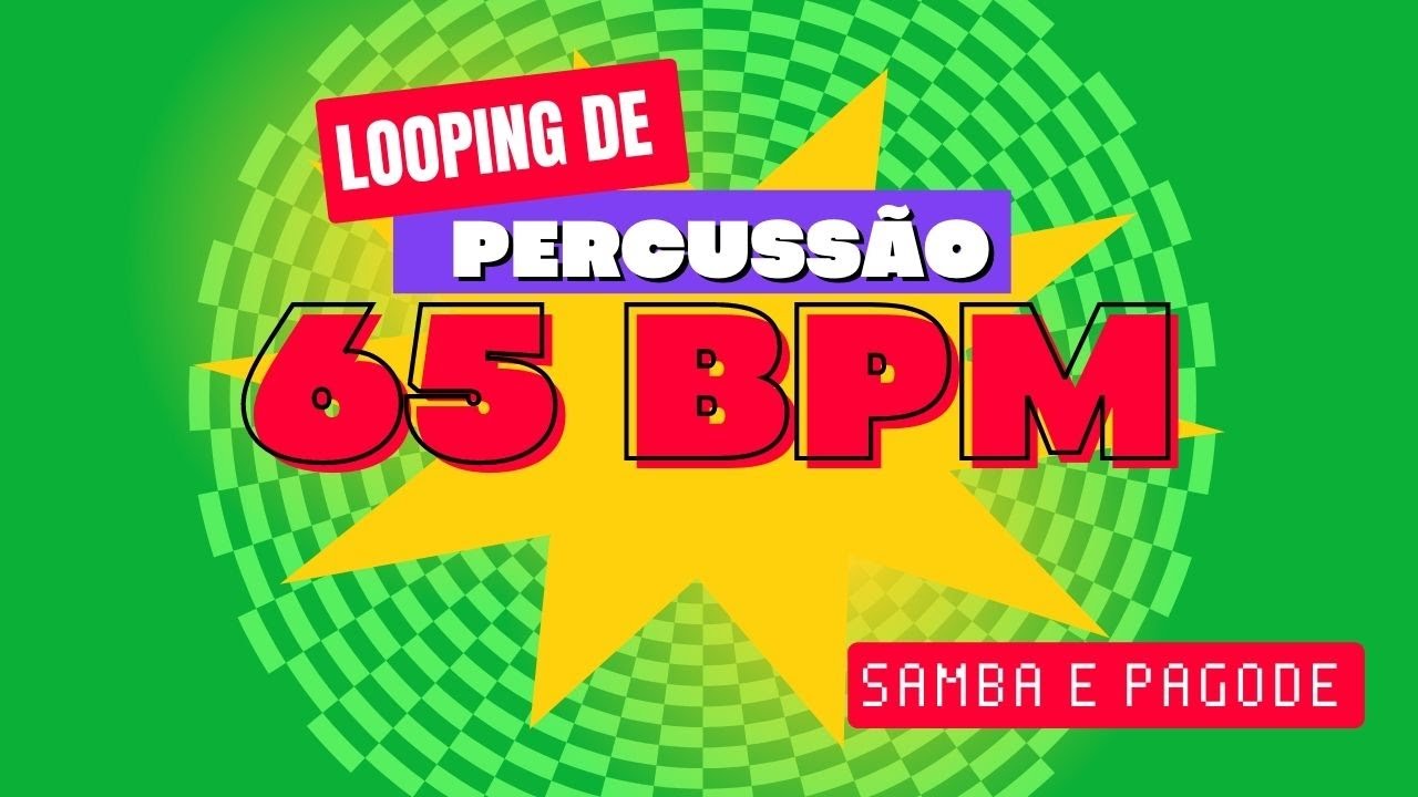 Loop percussão samba e pagode 65 bpm