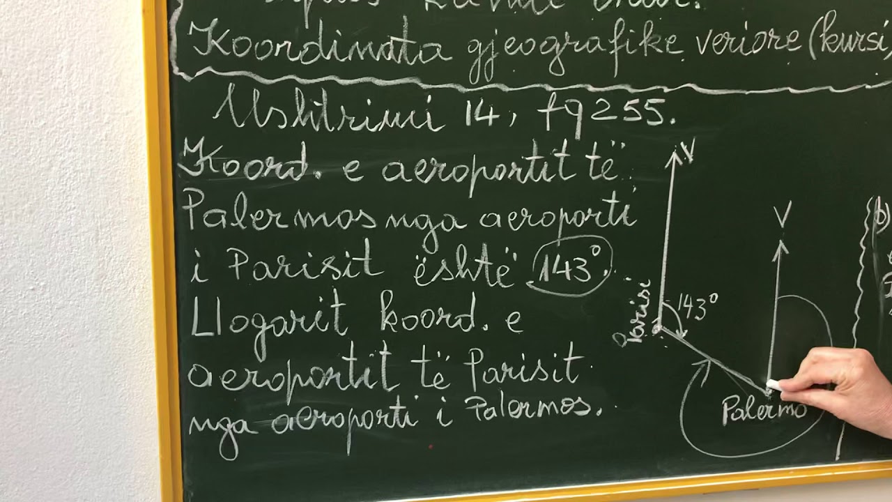 Matematika10 Koordinata gjeografike veriore (Kursi)