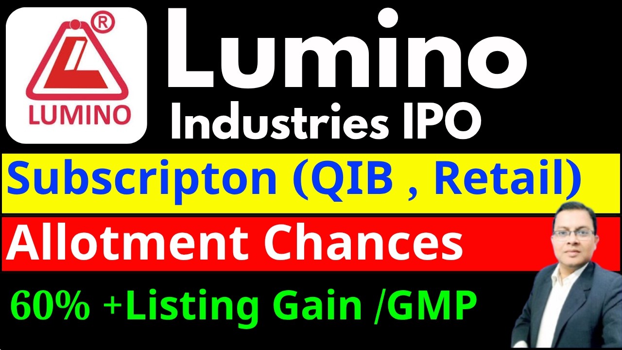 Lumino IPO Allotment Chances I Lumino Industries IPO Subscription I Lumino IPO I Lumino IPO GMP