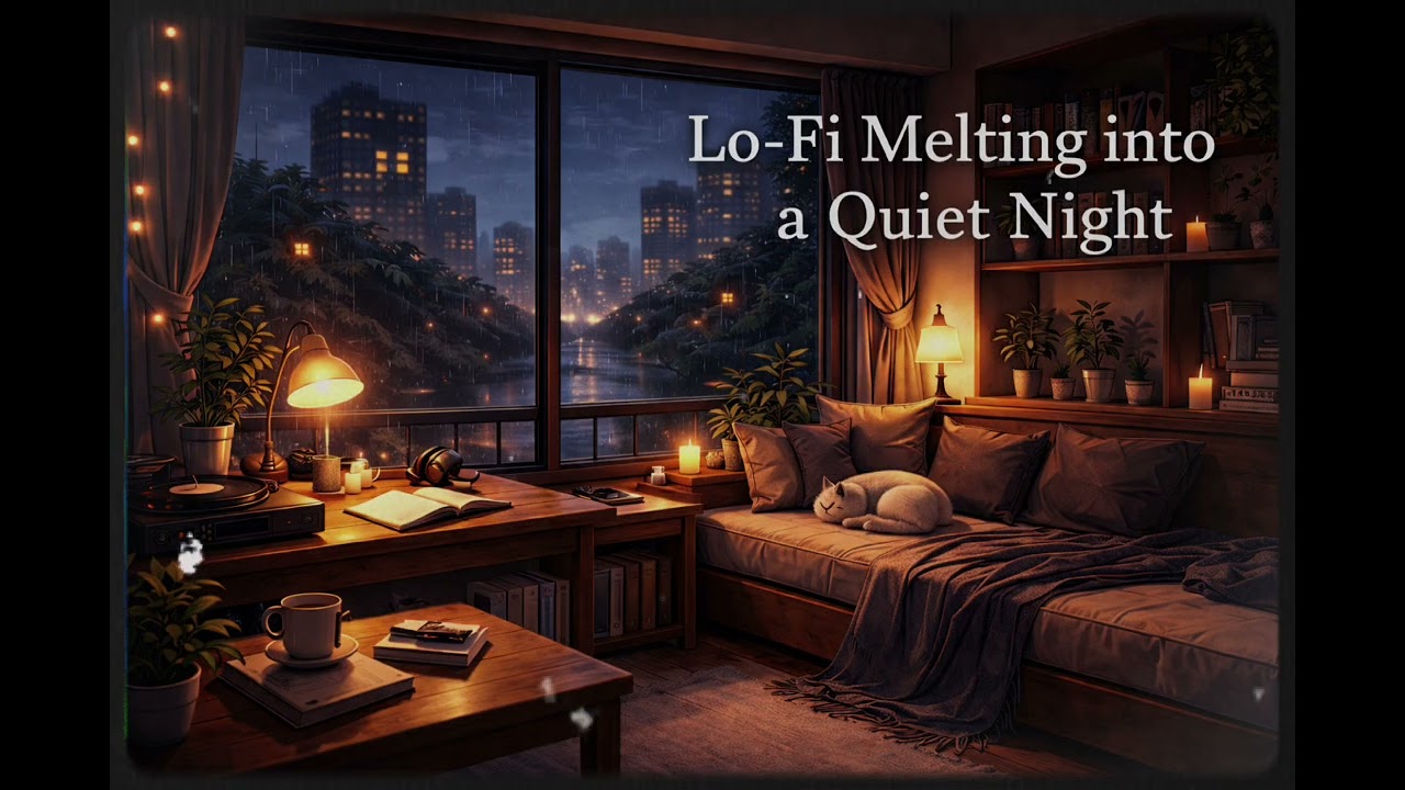 Lo-Fi Melting into a Quiet Night  │ Midnight Focus 59