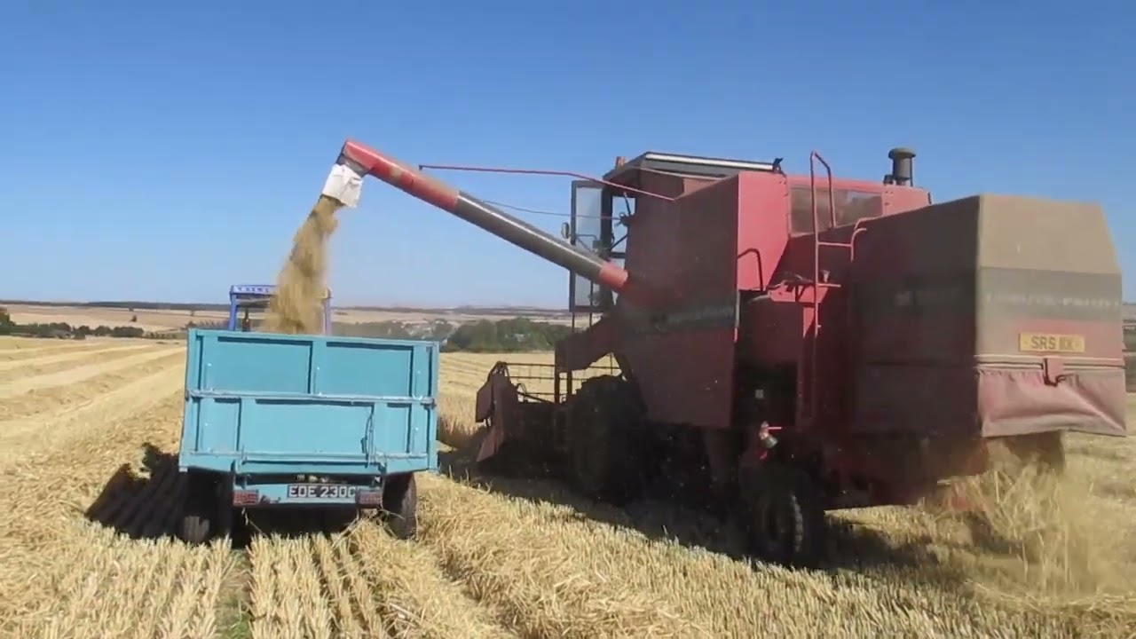 Combining and grain carting In Scottish Borders