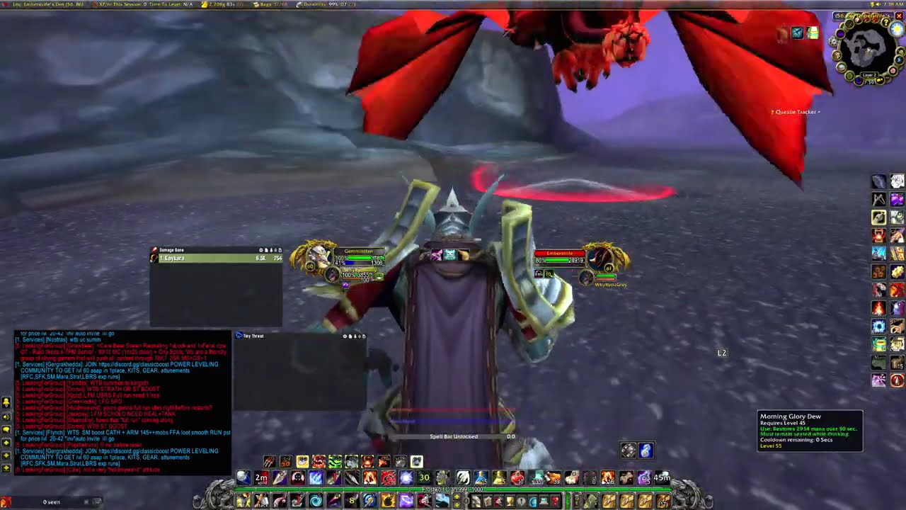 World of Warcraft Classic Anniversary How to solo Emberstrife as a hunter ez mode.