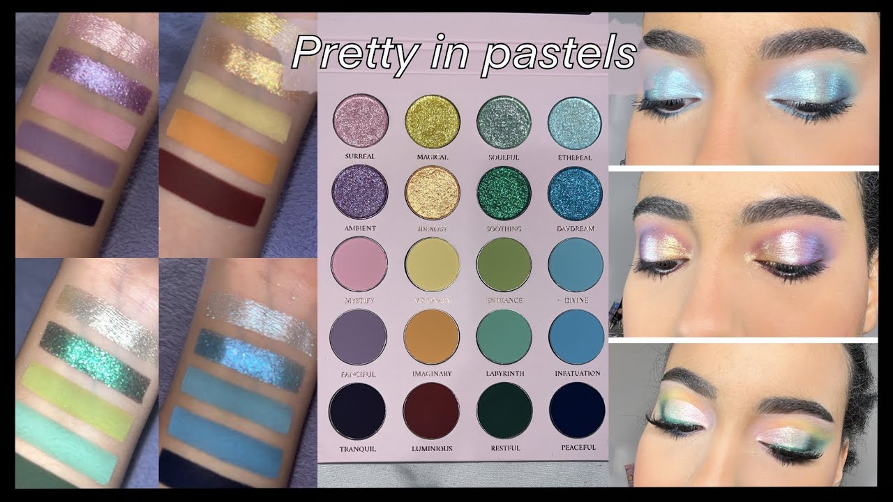 Glaminatrix Pretty in pastels palette Review | 2 looks + swatches ✨