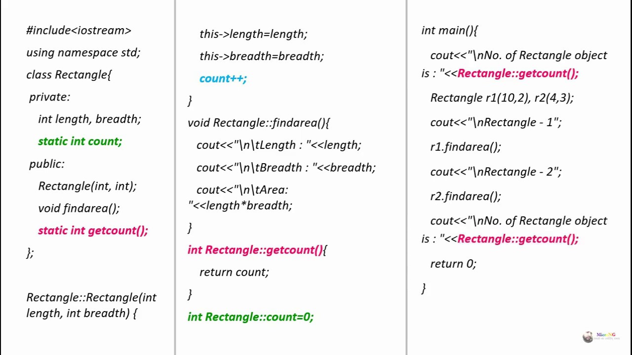 Static Member Functions in C++