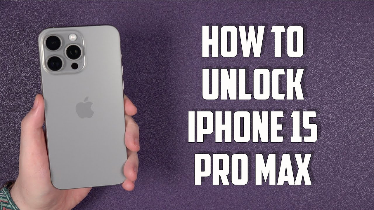 Как разблокировать iPhone 15 Pro Max