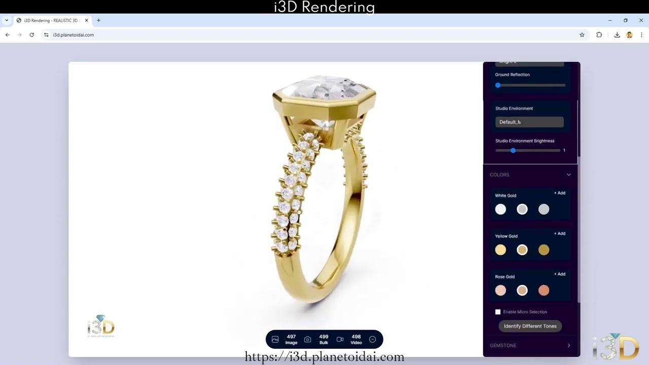 i3D Rendering | Free 3D jewelry rendering Ai tool | www.i3d.planetoidai.com