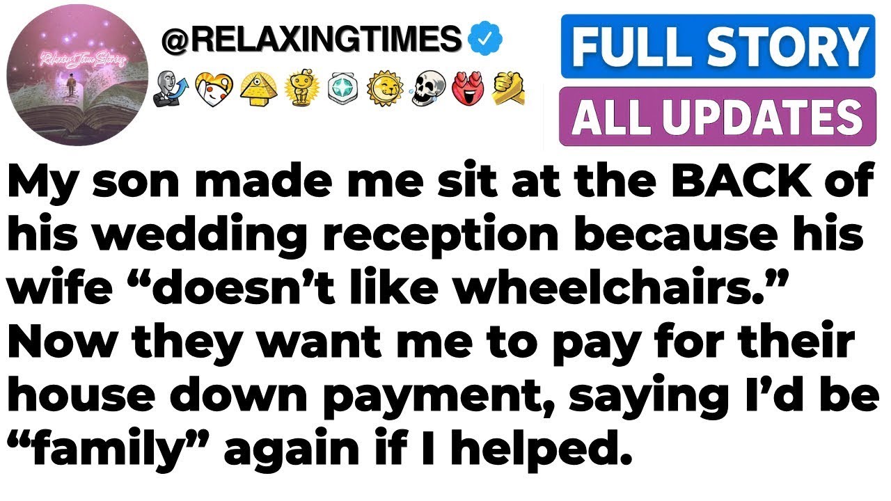 FULL STORY My son sat me in the back at his wedding—now he wants me to buy their house