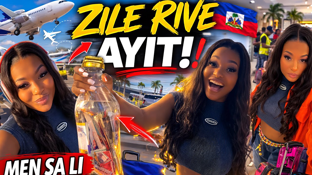 ZILE RIVE AYITI! ✈️😳 Gade Kijan Yo Resevwa Li Nan Ayewopò + Sa Li Pote Nan Boutèy La Fè Moun Sezi! 😱