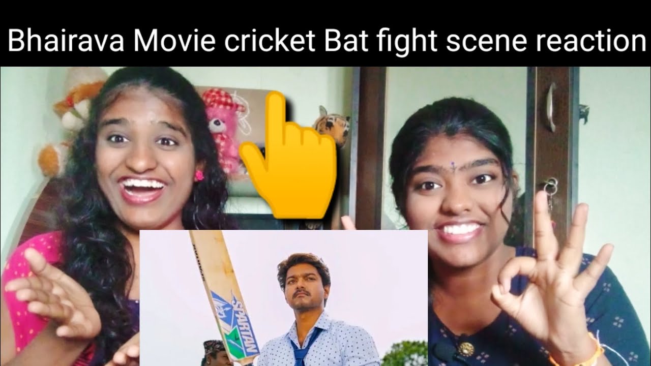 Bhairava Movie cricket Bat fight scene reaction (VL reactions).