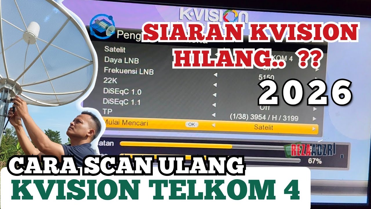 Cara Scan Ulang Kvision Telkom 4 Terbaru 2026 | kvision yang hilang atau gelap 2026